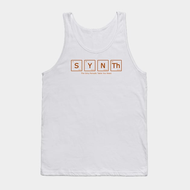 Synth Periodic Table of Synthesizer Tank Top by Mewzeek_T